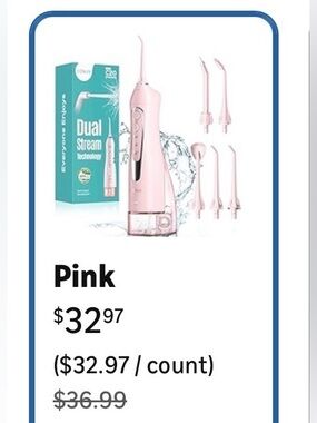 New! COSLUS Water Dental Flosser Cordless